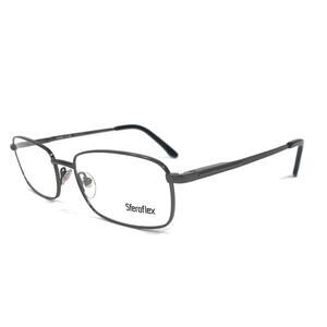 SFEROFLEX 2286 268 GUNMETAL GRAY RECTANGLE WIRE RIM EYEGLASS FRAMES 52-19-140